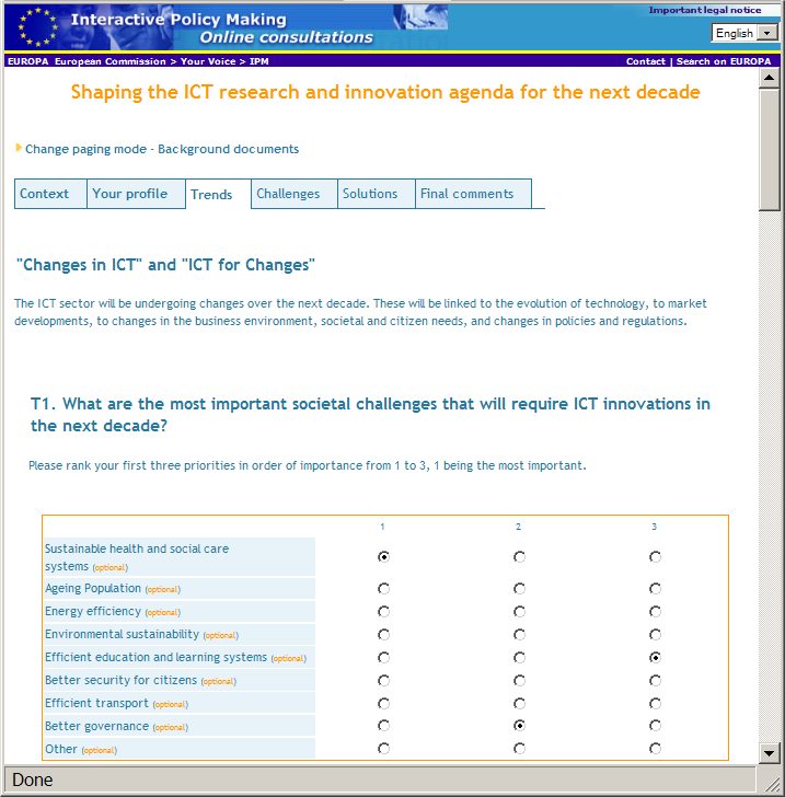 Shaping the ICT research and innovation agenda for the next decade