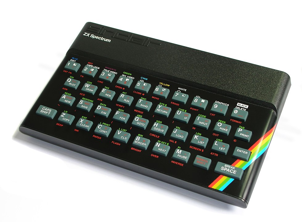 The 1982 ZX Spectrum home computer